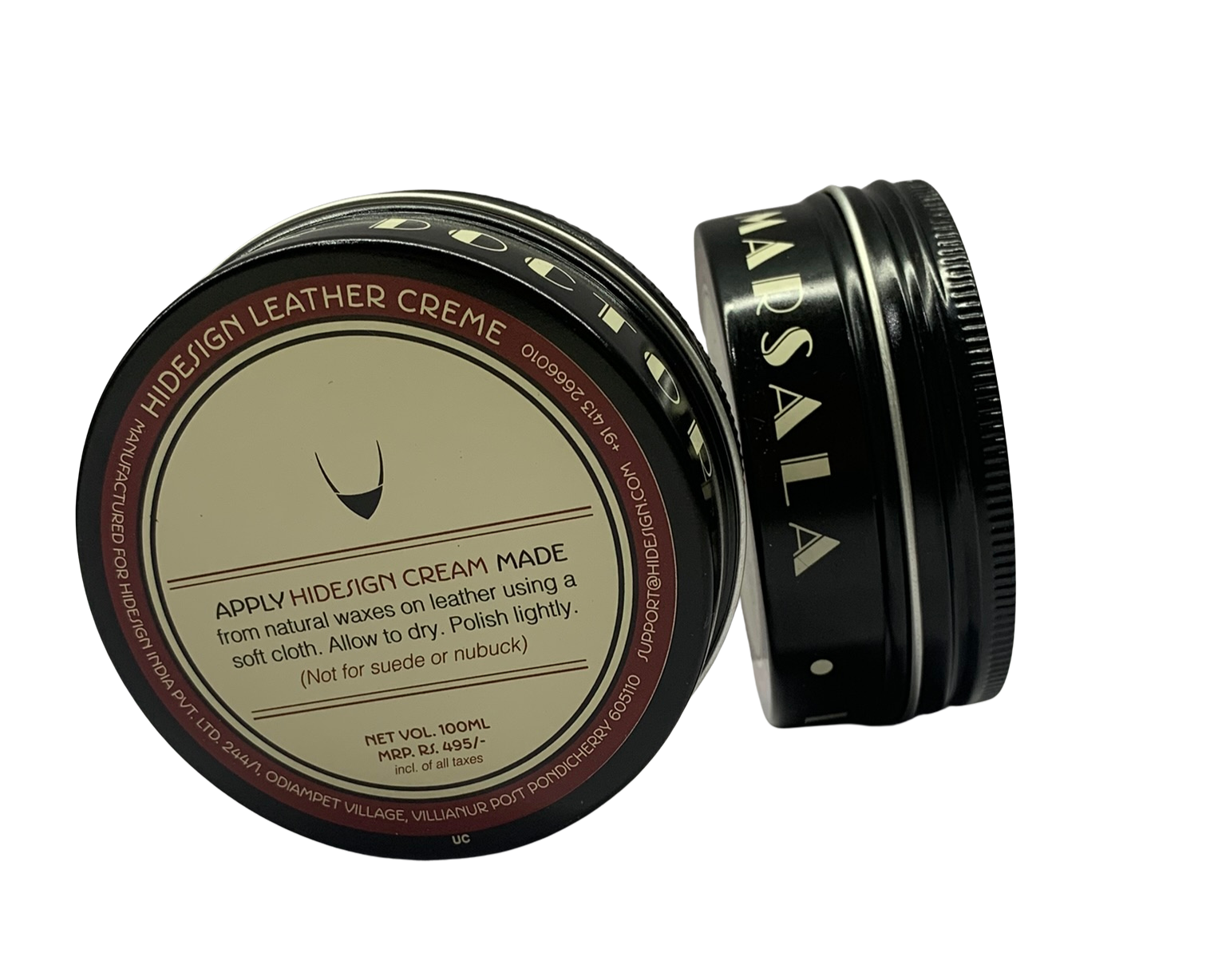 Aluminium Threaded Container 100g Leather Variant 1