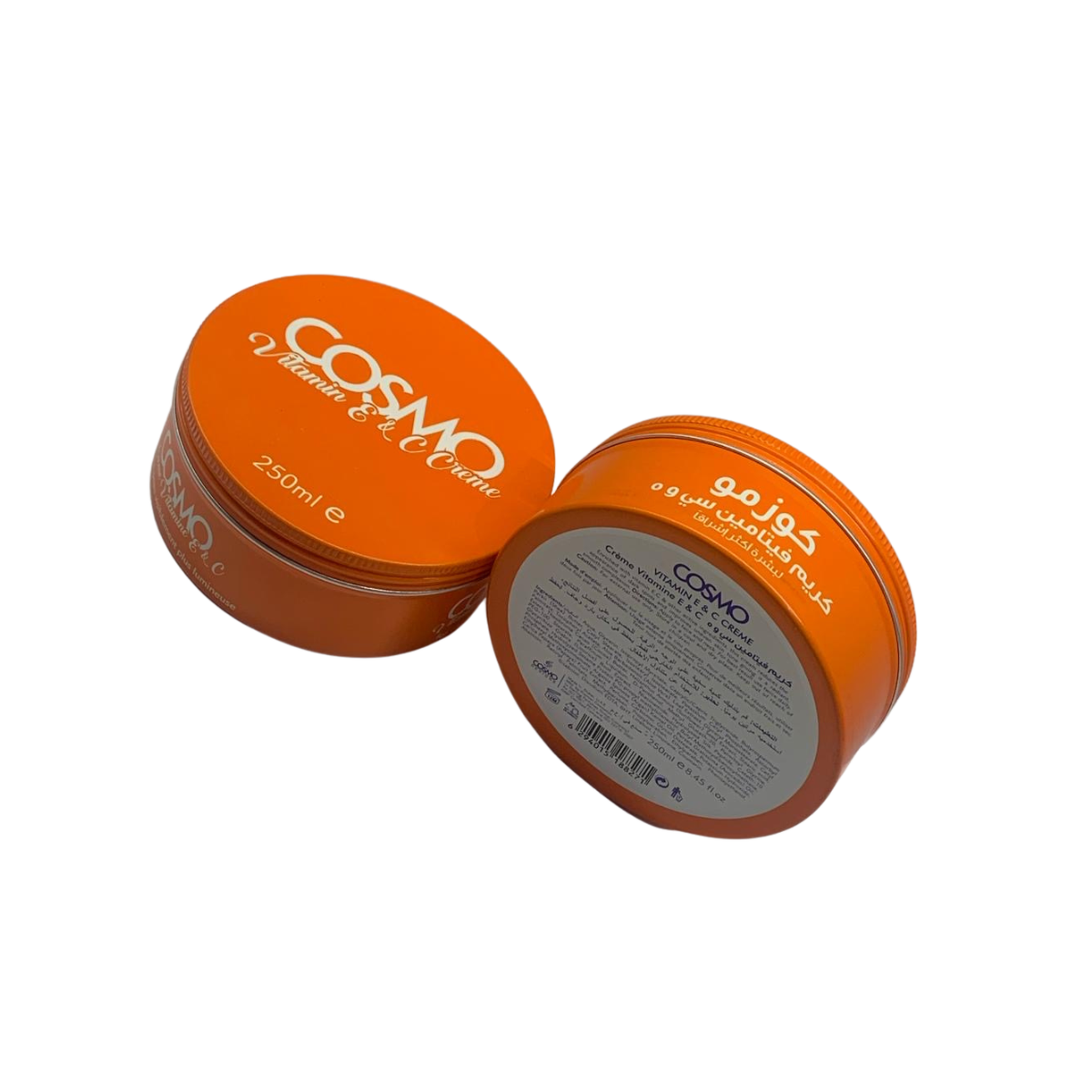 Aluminium Threaded Container 250ml Embossed Orange