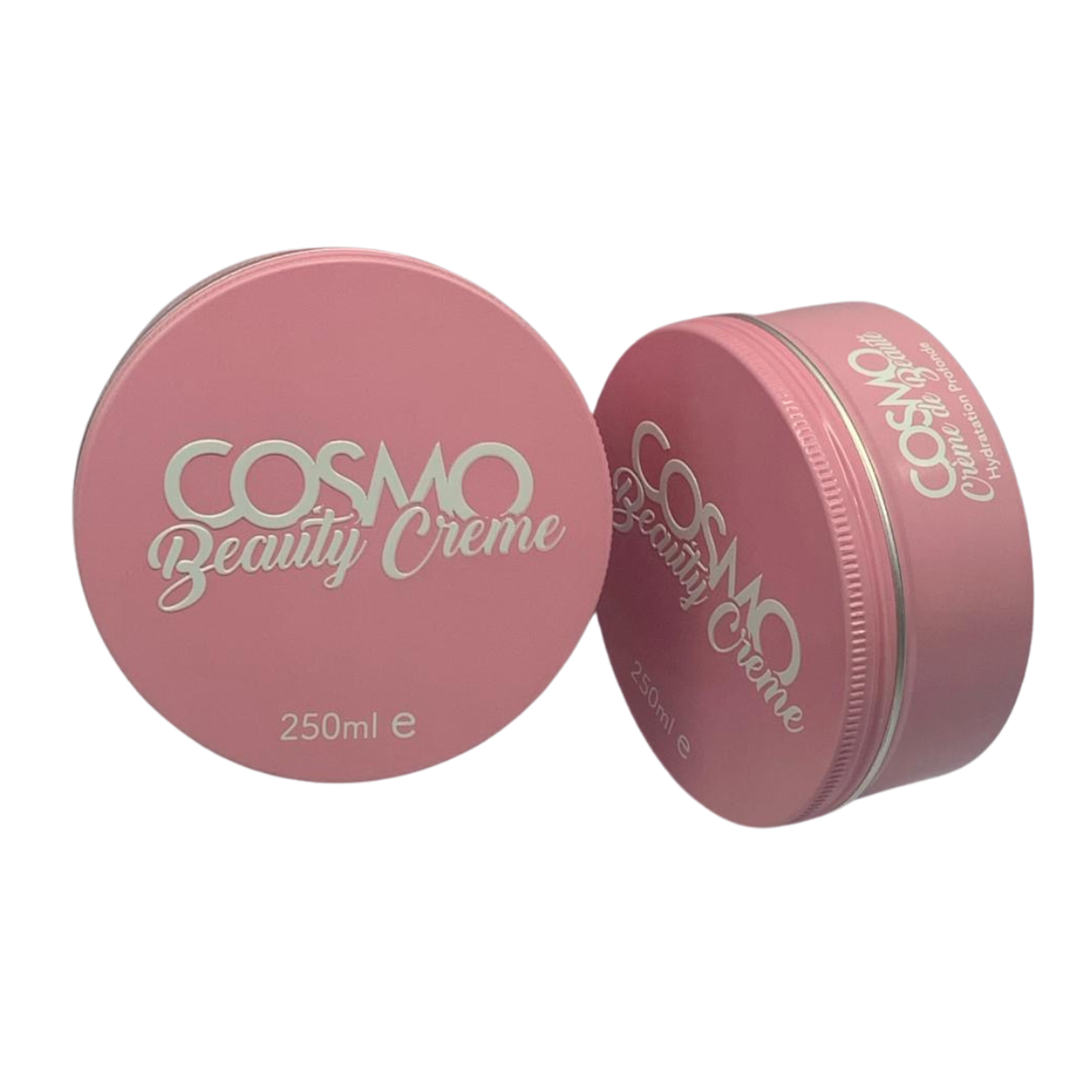 Aluminium Threaded Container 250ml Embossed Pink